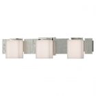 Hubbardton Forge Impressions 3 Light Sconce in Sterling, Opal Glass (GG)