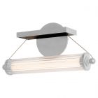 Hubbardton Forge Libra LED Sconce in Vintage Platinum, Clear Glass (ZM)