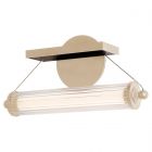 Hubbardton Forge Libra LED Sconce in Soft Gold, Clear Glass (ZM)