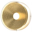 Hubbardton Forge Oculus Sconce in Modern Brass, Opal Glass (GG)