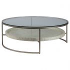 Artistica Home Cumulus Capiz Large Round Cocktail Table