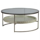 Artistica Home Cumulus Capiz Round Cocktail Table