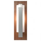 Hubbardton Forge Forged Vertical Bar Sconce - Cherry or Copper Backplate in Vintage Platinum 217186-1010