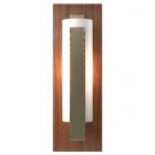 Hubbardton Forge Forged Vertical Bar Sconce - Cherry or Copper Backplate in Soft Gold 217186-1012