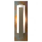 Hubbardton Forge Forged Vertical Bar Sconce - Cherry or Copper Backplate in Soft Gold 217186-1013