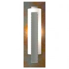 Hubbardton Forge Forged Vertical Bar Sconce - Cherry or Copper Backplate in Sterling 217186-1015