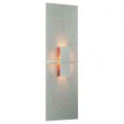 Hubbardton Forge Aperture Vertical Sconce in Vintage Platinum, Topaz Glass (ZB)