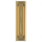 Hubbardton Forge Gallery Sconce in Modern Brass, Ivory Art Glass (CC)