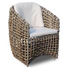 Skyline Design Dynasty Dining Armchair With Cushion - Kubu Mushroom