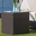 Skyline Design Anibal Side Table With Clear Glass