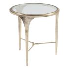Artistica Home Porto Champagne Round End Table