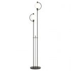 Hubbardton Forge Pluto Floor Lamp in Oil Rubbed Bronze, Opal Glass (GG)