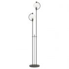 Hubbardton Forge Pluto Floor Lamp in Natural Iron, Clear Glass (ZM)