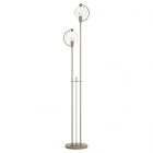 Hubbardton Forge Pluto Floor Lamp in Soft Gold, Clear Glass (ZM)