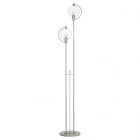 Hubbardton Forge Pluto Floor Lamp in Sterling, Clear Glass (ZM)