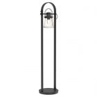 Hubbardton Forge Erlenmeyer Floor Lamp in Black, Clear Glass (ZM)