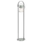 Hubbardton Forge Erlenmeyer Floor Lamp in Vintage Platinum, Clear Glass (ZM)