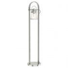 Hubbardton Forge Erlenmeyer Floor Lamp in Sterling, Clear Glass (ZM)