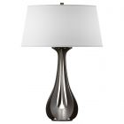 Hubbardton Forge Lino Table Lamp in Oil Rubbed Bronze, Natural Anna Shade (SF)