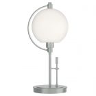 Hubbardton Forge Pluto Table Lamp in Vintage Platinum, Opal Glass (GG)