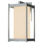 Hubbardton Forge Cela Large Outdoor Sconce in Coastal Burnished Steel, Opal Glass (GG)