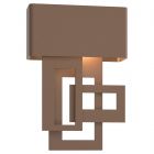 Hubbardton Forge Collage Small Dark Sky Friendly LED Outdoor Sconce in Coastal Bronze 302520-1007