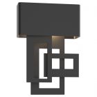Hubbardton Forge Collage Small Dark Sky Friendly LED Outdoor Sconce in Coastal Black 302520-1004