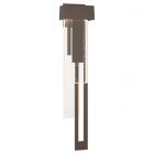 Hubbardton Forge Rainfall Large LED Outdoor Sconce in Coastal Bronze 302533-1009