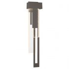 Hubbardton Forge Rainfall Large LED Outdoor Sconce in Coastal Dark Smoke 302533-1010