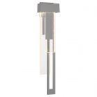 Hubbardton Forge Rainfall Large LED Outdoor Sconce in Coastal Burnished Steel 302533-1011