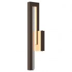Hubbardton Forge Edge Medium LED Outdoor Sconce in Coastal Bronze