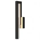 Hubbardton Forge Edge Medium LED Outdoor Sconce in Coastal Black