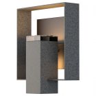 Hubbardton Forge Shadow Box Outdoor Sconce in Coastal Natural Iron 302603-1090