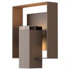 Hubbardton Forge Shadow Box Outdoor Sconce in Coastal Bronze 302603-1091