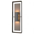 Hubbardton Forge Shadow Box Tall Outdoor Sconce in Coastal Oil Rubbed Bronze 302607-1052