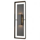 Hubbardton Forge Shadow Box Tall Outdoor Sconce in Coastal Oil Rubbed Bronze 302607-1049