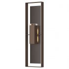 Hubbardton Forge Shadow Box Extra Tall Sconce in Coastal Bronze 302608-1012