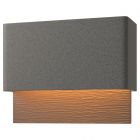 Hubbardton Forge Stratum Dark Sky Friendly LED Outdoor Sconce in Coastal Natural Iron 302630-1009