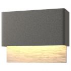 Hubbardton Forge Stratum Dark Sky Friendly LED Outdoor Sconce in Coastal Natural Iron 302630-1011