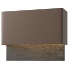 Hubbardton Forge Stratum Dark Sky Friendly LED Outdoor Sconce in Coastal Bronze 302630-1018