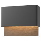 Hubbardton Forge Stratum Dark Sky Friendly LED Outdoor Sconce in Coastal Black 302630-1004