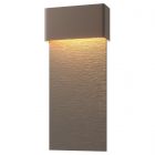 Hubbardton Forge Stratum Large Dark Sky Friendly LED Outdoor Sconce in Coastal Bronze 302632-1022
