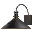 Hubbardton Forge Henry Large Outdoor Sconce in Coastal Black