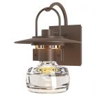 Hubbardton Forge Mason Outdoor Sconce in Coastal Bronze, Clear Glass (ZM)