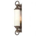 Hubbardton Forge Cavo Large Outdoor Wall Sconce in Coastal Bronze, Opal Glass (GG)