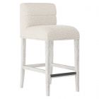 Bernhardt Interiors Hyde Bar Stool - Glacier White 1144-010 Grade H