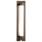 Hubbardton Forge Fuse Large Outdoor Sconce in Coastal Bronze, Clear Glass (ZM)
