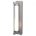 Hubbardton Forge Fuse Large Outdoor Sconce in Coastal Burnished Steel, Clear Glass (ZM)
