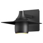Hubbardton Forge Hood Dark Sky Outdoor Sconce in Coastal Black