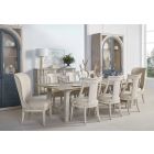 A.R.T. Furniture Alcove Trestle Dining Table Set in Belgian Ivory